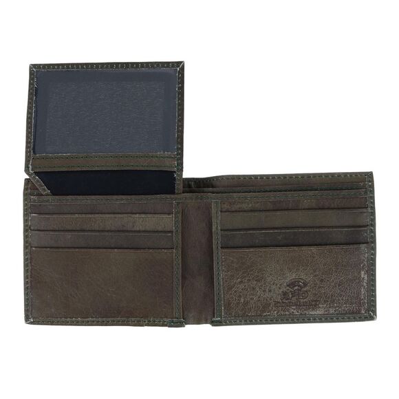 CTM Men's RFID USA Embossed Leather Bifold Wallet - Picture 5 of 5